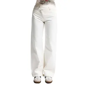 Timeless High-Waisted Straight Jeans Women's Rigid Cotton It's Basic image-0