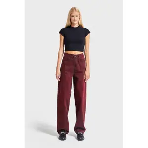 Tapered Jeans mit hoher Taille Damen It's Basic Skater image-1