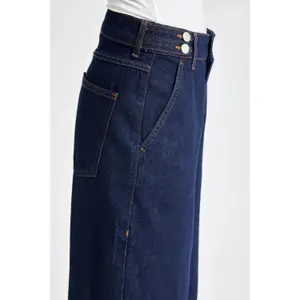 Hoch taille Wide Leg Jeans Damen It's Basic image-4