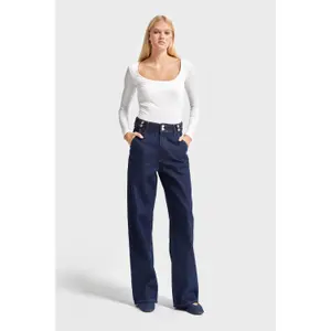 Hoch taille Wide Leg Jeans Damen It's Basic image-1