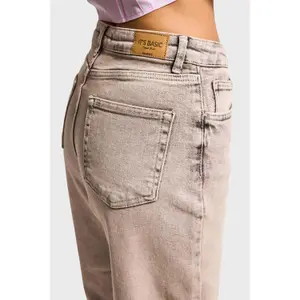 Jeans Straight mit feinem und vielseitigem Touch in mittelhoher Taille für Damen It's Basic image-4