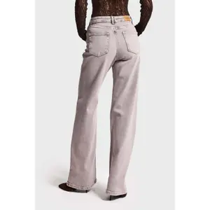 Jeans Straight Hohe Taille Denim Stretch Leicht Damen It's Basic image-2