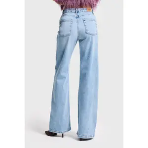 Jeans Straight Hohe Taille Denim Stretch Leicht Damen It's Basic image-2