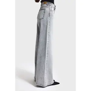 High Waisted Timeless Refined Wide Leg Palazzo Jeans Women It's Basic image-3