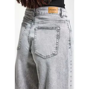High Waisted Timeless Refined Wide Leg Palazzo Jeans Women It's Basic image-4