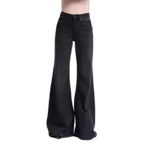 Mid-rise Flare Jeans Women's Rigid Cotton It's Basic image-0
