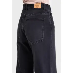 Mid-rise Flare Jeans Women's Rigid Cotton It's Basic image-4