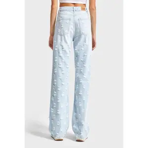 Jeans Straight Hoch geschnittene klassische Denim zeitlos Damen It's Basic image-2