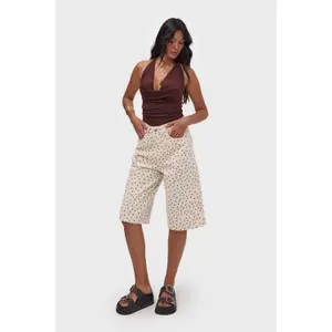 Bermudashorts til kvinder It's Basic Polka image-1