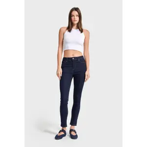 Hochgeschnittene Skinny-Jeans für Frauen It's Basic image-1