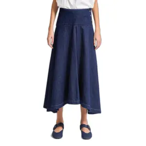 Jeansrock Damen It's Basic Maxi image-0