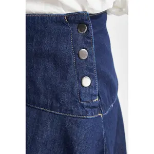 Jeansrock Damen It's Basic Maxi image-4