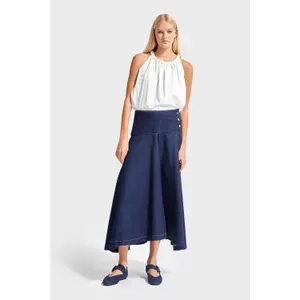 Jeansrock Damen It's Basic Maxi image-3