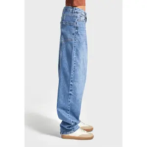 Tapered Jeans tidlös midjeshigh dam It's Basic Skater image-3