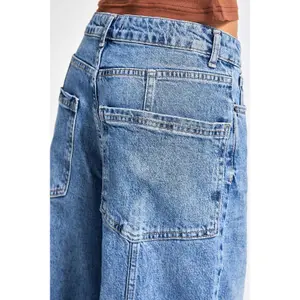 Tapered Jeans tidlös midjeshigh dam It's Basic Skater image-4