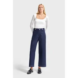 Hoge Taille Tijdloze Wide Leg Jeans Dames It's Basic image-1