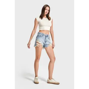 Jeansshorts Damen It's Basic image-1
