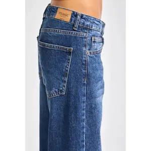 High Waist Straight Jeans Denim Dames It's Basic image-4