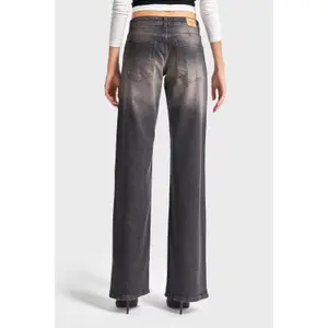 High Waist Straight Jeans Denim Dames It's Basic image-2