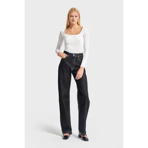Hoogwaardige Straight Jeans met comfort en eenvoud voor dames It's Basic image-1