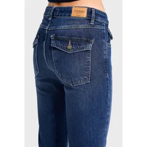 Mid-Rise Flared Jeans Women It's Basic Olivia image-4