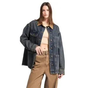 Women's oversized denim jacket It's Basic image-0