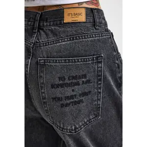 Tapered Jeans Damen It's Basic Barrel Balloon image-3