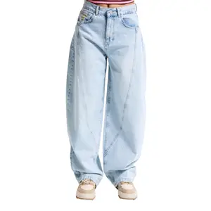 Tapered Jeans Damen It's Basic Barrel Balloon image-0