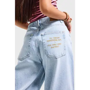Tapered Jeans Damen It's Basic Barrel Balloon image-3