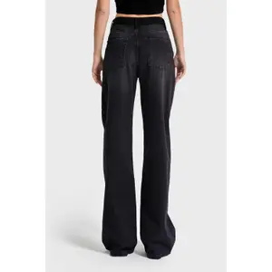 Jeans Wide Leg met Hoge Taille Denim Dames It's Basic image-2