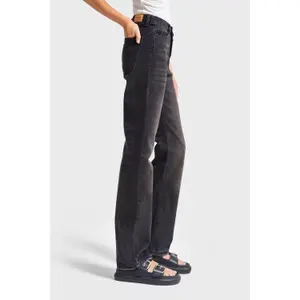 Hoge Taille Straight Jeans Tijdloos Dames It's Basic image-3
