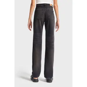 Hoge Taille Straight Jeans Tijdloos Dames It's Basic image-2