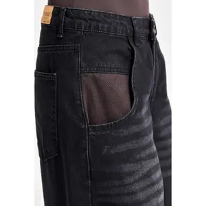Jeans Wide Leg Oversize Hohe Taille Damen It's Basic image-3