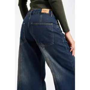 Low-Rise Palazzo Jeans Women It's Basic image-4