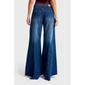 Low-Rise Palazzo Jeans Women It's Basic image-2