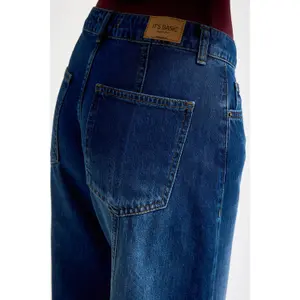 Low-Rise Palazzo Jeans Women It's Basic image-4