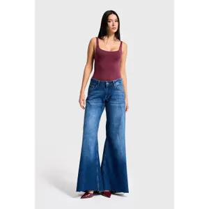Low-Rise Palazzo Jeans Women It's Basic image-1