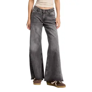 Low-Rise Palazzo Jeans Women It's Basic image-0