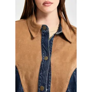 Oversize-Jeansjacke Damen It's Basic image-4