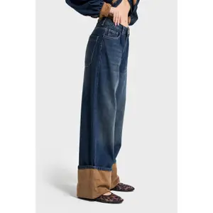 Jeans Baggy vita media donna It's Basic image-3