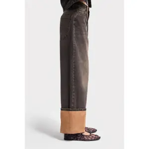 Jeans Baggy vita media donna It's Basic image-3