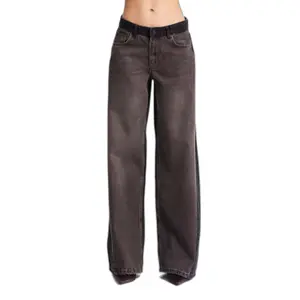 Women's Low Rise Wide Leg Jeans It's Basic image-0