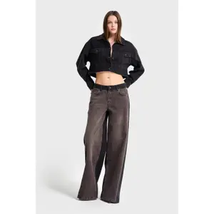 Women's Low Rise Wide Leg Jeans It's Basic image-1