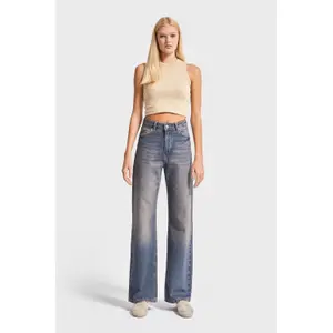 Women's Mid-Rise Straight-Leg Jeans It's Basic image-1