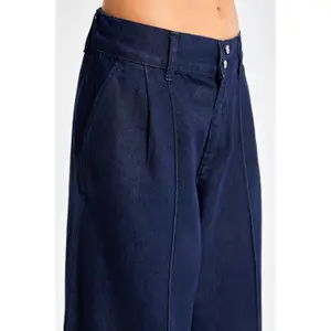 Bold High Waisted Wide Leg Jeans Women It's Basic image-3