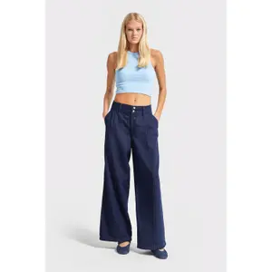 Bold High Waisted Wide Leg Jeans Women It's Basic image-1