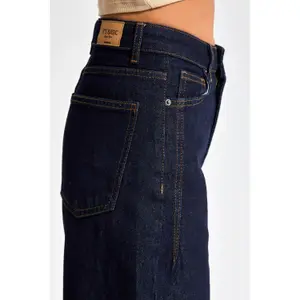 Jeans Wide Leg zeitlos hoher Schnitt Damen It's Basic image-4