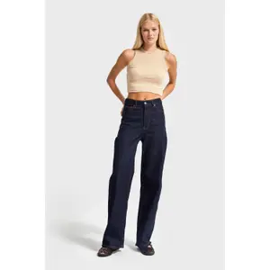 Jeans Wide Leg zeitlos hoher Schnitt Damen It's Basic image-1