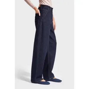 Jeans Wide Leg mit spielerischem Charakter in mittelhoher Taille für Frauen It's Basic Skater image-3