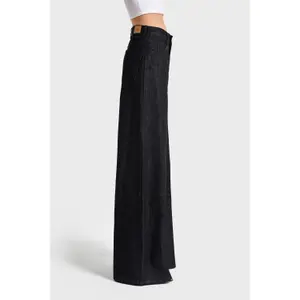 Jeans Palazzo Wide Leg vielseitig hohe Taille Damen It's Basic image-3